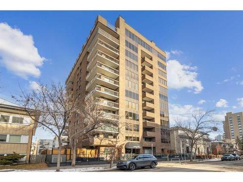 703-1020 14 Avenue Sw, Calgary, AB - Outdoor With Balcony With Facade