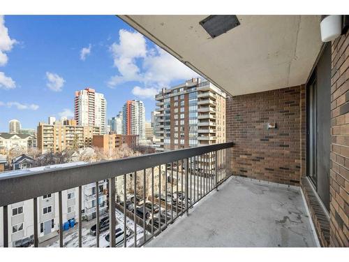 703-1020 14 Avenue Sw, Calgary, AB - Outdoor With Balcony With Exterior