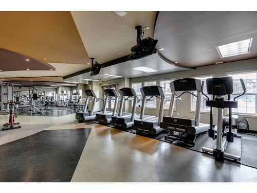 2204-11811 Lake Fraser Drive Se, Calgary, AB - Indoor Photo Showing Gym Room