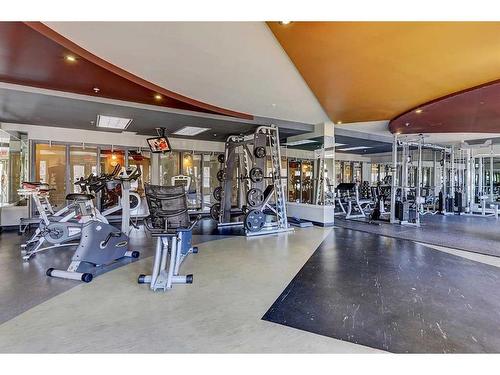 2204-11811 Lake Fraser Drive Se, Calgary, AB - Indoor Photo Showing Gym Room