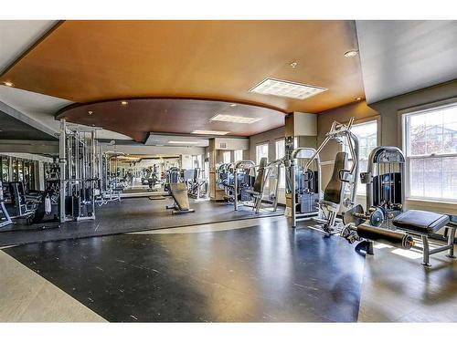 2204-11811 Lake Fraser Drive Se, Calgary, AB - Indoor Photo Showing Gym Room