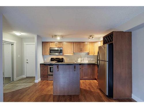 110-355 5 Avenue Ne, Calgary, AB - Indoor Photo Showing Kitchen With Stainless Steel Kitchen