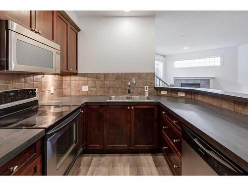 21-2040 35 Avenue Sw, Calgary, AB - Indoor Photo Showing Kitchen With Double Sink