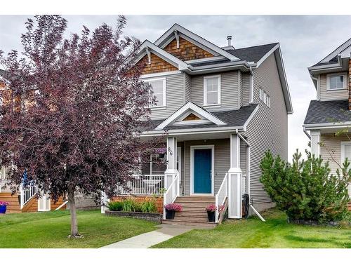 86 Cougartown Circle Sw, Calgary, AB - Outdoor With Deck Patio Veranda With Facade