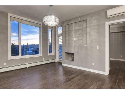 408-119 19 Street Nw, Calgary, AB - Indoor With Fireplace