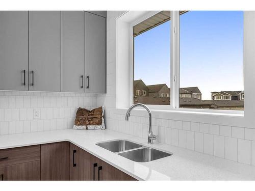 43 Sage Hill Lane Nw, Calgary, AB - Indoor Photo Showing Kitchen With Double Sink