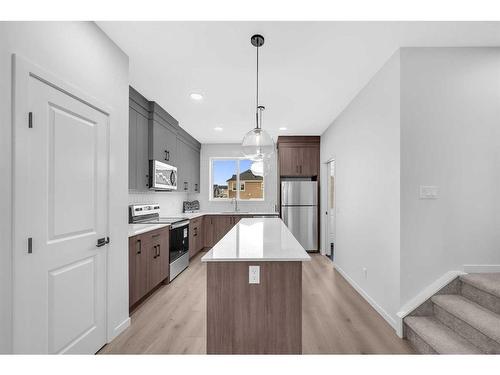 43 Sage Hill Lane Nw, Calgary, AB - Indoor Photo Showing Kitchen With Upgraded Kitchen