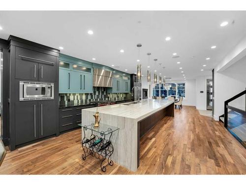 2012 3 Avenue Nw, Calgary, AB - Indoor Photo Showing Kitchen With Upgraded Kitchen