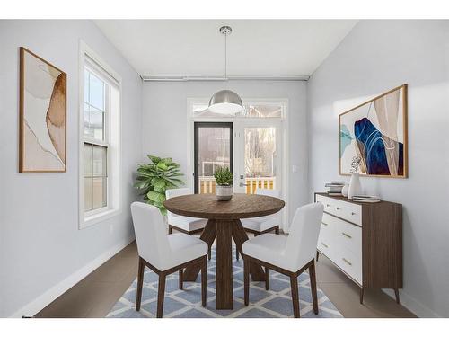 47 Sherwood Row Nw, Calgary, AB - Indoor Photo Showing Dining Room