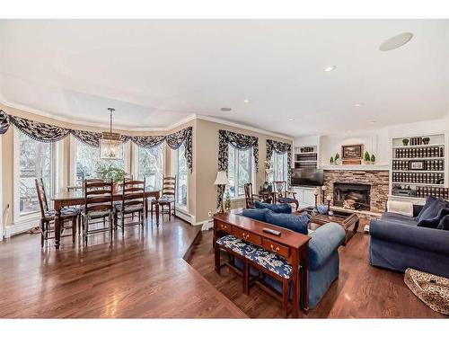 12 Edenstone Way Nw, Calgary, AB - Indoor Photo Showing Living Room With Fireplace