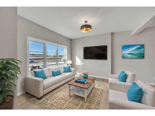 34 Lewiston Way, Calgary, AB - Indoor Photo Showing Living Room