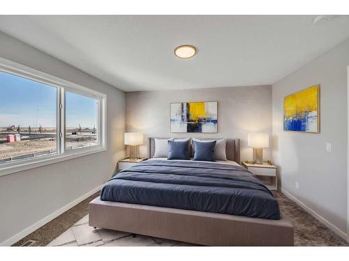 34 Lewiston Way, Calgary, AB - Indoor Photo Showing Bedroom