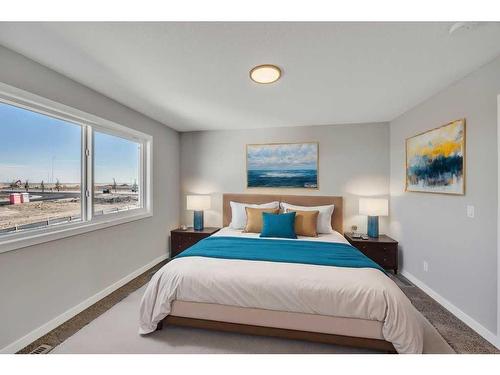 34 Lewiston Way, Calgary, AB - Indoor Photo Showing Bedroom