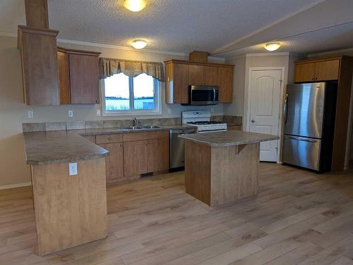 33525 Range Road 41, Rural Mountain View County, AB - Indoor Photo Showing Kitchen With Double Sink