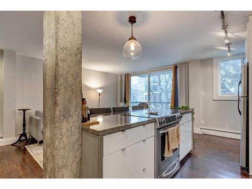 201-313 20 Avenue Sw, Calgary, AB - Indoor Photo Showing Kitchen