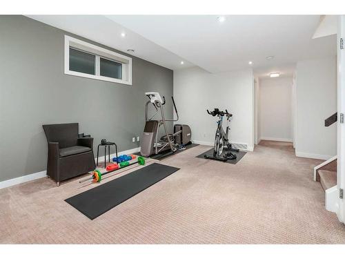 1-3716 16 Street Sw, Calgary, AB - Indoor Photo Showing Gym Room