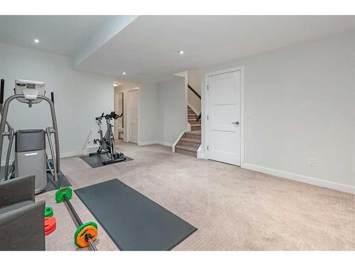 1-3716 16 Street Sw, Calgary, AB - Indoor Photo Showing Gym Room