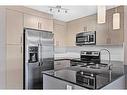 2308-240 Skyview Ranch Road Ne, Calgary, AB  - Indoor Photo Showing Kitchen With Stainless Steel Kitchen With Double Sink With Upgraded Kitchen 