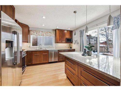 739 Queensland Drive Se, Calgary, AB - Indoor Photo Showing Kitchen With Upgraded Kitchen