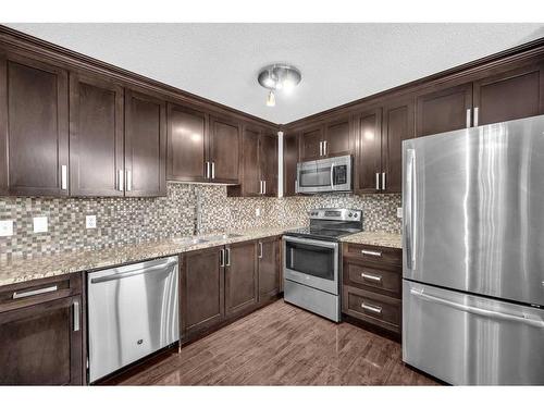 44-1515 Falconridge Drive Ne, Calgary, AB - Indoor Photo Showing Kitchen With Double Sink With Upgraded Kitchen