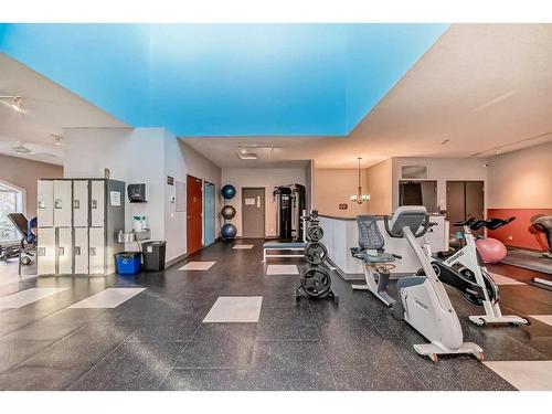 301-4 Hemlock Crescent Sw, Calgary, AB - Indoor Photo Showing Gym Room