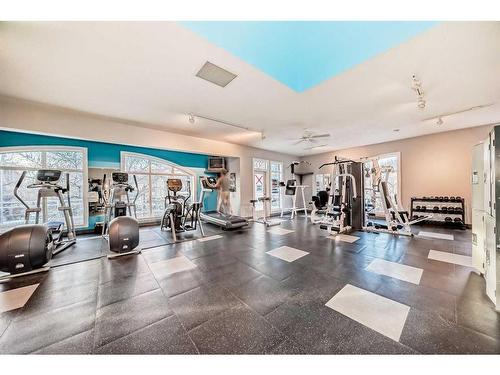 301-4 Hemlock Crescent Sw, Calgary, AB - Indoor Photo Showing Gym Room