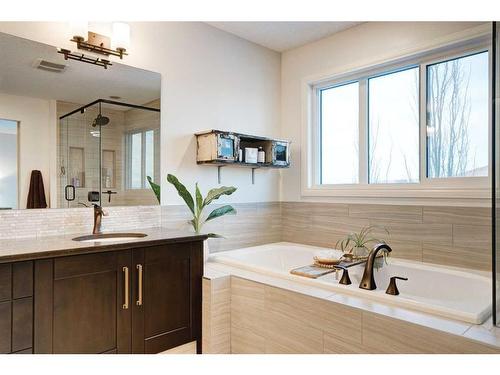 50 Riviera View, Cochrane, AB - Indoor Photo Showing Bathroom