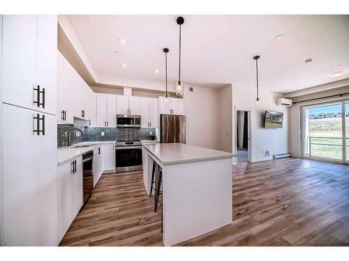 6013-15 Sage Meadows Landing Nw, Calgary, AB - Indoor Photo Showing Kitchen With Upgraded Kitchen