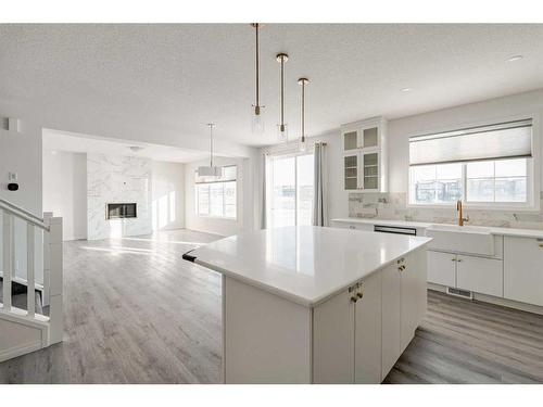 76 Carrington Close Nw, Calgary, AB - Indoor Photo Showing Kitchen With Upgraded Kitchen