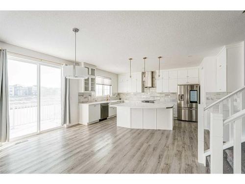 76 Carrington Close Nw, Calgary, AB - Indoor Photo Showing Kitchen With Upgraded Kitchen