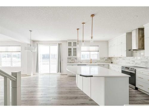 76 Carrington Close Nw, Calgary, AB - Indoor Photo Showing Kitchen With Upgraded Kitchen