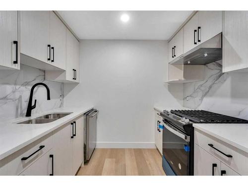 179 Sandpiper Park, Chestermere, AB - Indoor Photo Showing Kitchen With Double Sink With Upgraded Kitchen