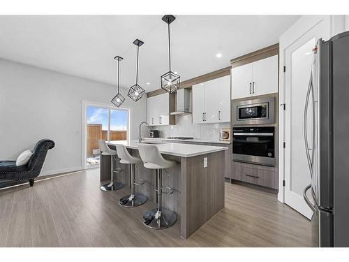 177 Saddlelake Terrace Ne, Calgary, AB - Indoor Photo Showing Kitchen With Stainless Steel Kitchen With Upgraded Kitchen