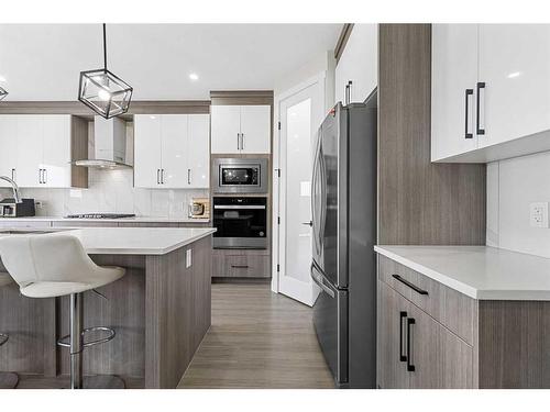 177 Saddlelake Terrace Ne, Calgary, AB - Indoor Photo Showing Kitchen With Stainless Steel Kitchen With Upgraded Kitchen