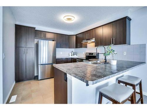 6 Cityscape Avenue Ne, Calgary, AB - Indoor Photo Showing Kitchen With Stainless Steel Kitchen With Double Sink With Upgraded Kitchen