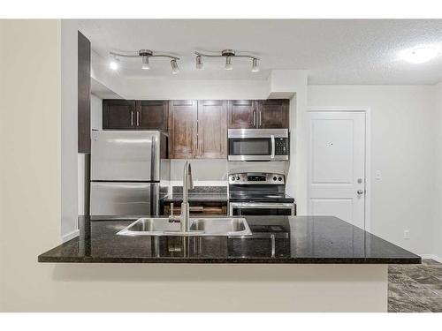 422-195 Kincora Glen Road Nw, Calgary, AB - Indoor Photo Showing Kitchen With Stainless Steel Kitchen With Double Sink