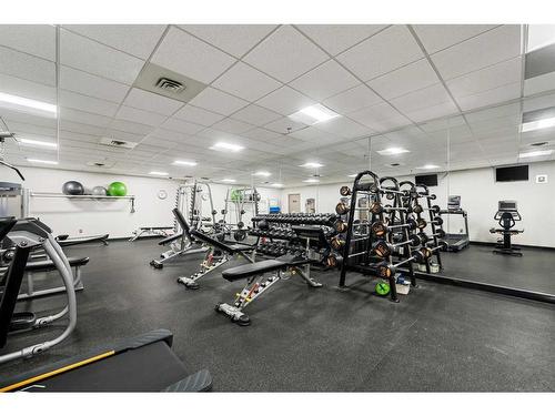 608-1100 8 Avenue Sw, Calgary, AB - Indoor Photo Showing Gym Room