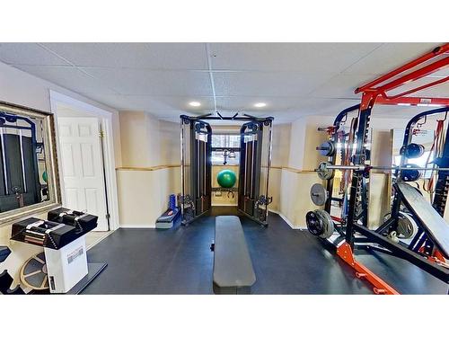 292185 Township Road 264, Rural Rocky View County, AB - Indoor Photo Showing Gym Room