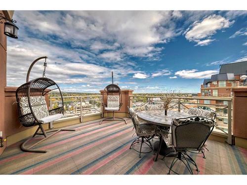 904-1726 14 Avenue Nw, Calgary, AB - Outdoor With Deck Patio Veranda With View