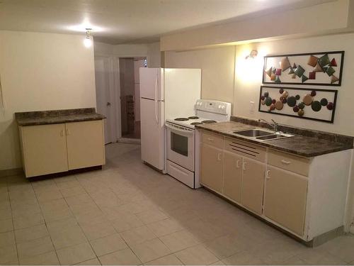 903 18 Street Ne, Calgary, AB - Indoor Photo Showing Kitchen With Double Sink