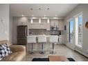 309-93 34 Avenue Sw, Calgary, AB  - Indoor Photo Showing Kitchen With Stainless Steel Kitchen With Upgraded Kitchen 