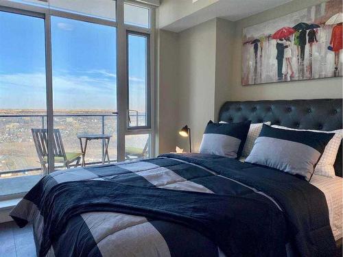 3504-1188 3 Street Se, Calgary, AB - Indoor Photo Showing Bedroom