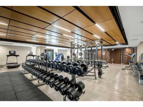 3504-1188 3 Street Se, Calgary, AB - Indoor Photo Showing Gym Room