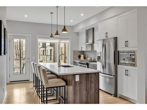 412 Greenbriar Common Nw, Calgary, AB - Indoor Photo Showing Kitchen With Stainless Steel Kitchen With Upgraded Kitchen