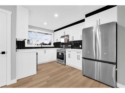 4203 Rundlehorn Drive Ne, Calgary, AB - Indoor Photo Showing Kitchen With Stainless Steel Kitchen