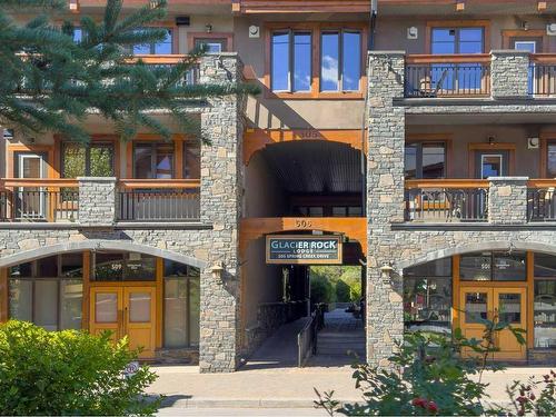 101-505 Spring Creek Drive, Canmore, AB - Outdoor With Facade