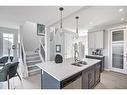 87 Waterford Manor, Chestermere, AB  - Indoor Photo Showing Kitchen With Double Sink With Upgraded Kitchen 