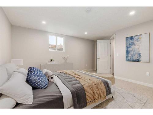 720 Alderwood Place Se, Calgary, AB - Indoor Photo Showing Bedroom