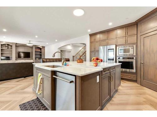 58 Lucas Cove Nw, Calgary, AB - Indoor Photo Showing Kitchen With Upgraded Kitchen