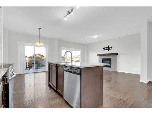 217 Hillcrest Drive Sw, Airdrie, AB - Indoor Photo Showing Kitchen With Stainless Steel Kitchen